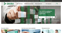 Desktop Screenshot of dekra-certification.fr